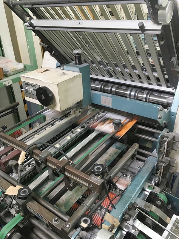 折加工用の機械